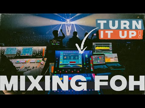 POV mixing Front of House for a Metal band in an arena