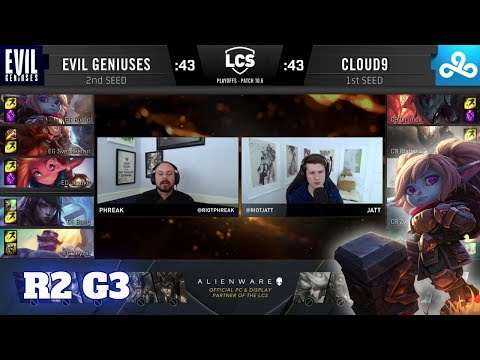 Cloud 9 vs Evil Geniuses - Game 3 | Round 2 PlayOffs S10 LCS Spring 2020 | C9 vs EG G3