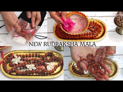 रुद्राक्ष माला-How i Purified And Energized My New Rudraksha Mala Before Wearing/Chanting/Meditating