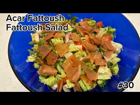 Salata Fattoush / سلطه فتوش (Lebanese Fattoush Salad) - # 30