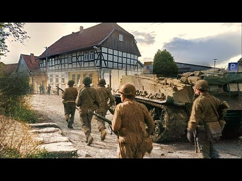 US 6th Armored Division enters Oberdorla, Germany