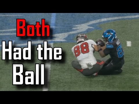 Simultaneous possession overturned on replay | Detroit Lions Vs Tampa Bay Buccaneers