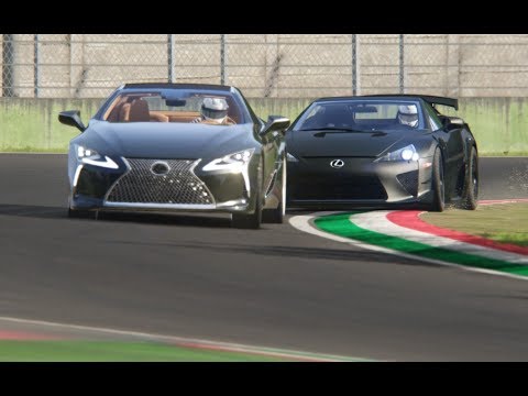 Lexus LFA Nurburgring vs Lexus LC500 at Imola