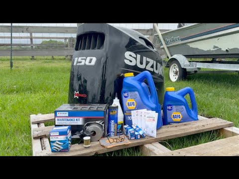 Suzuki 150 Outboard 100-HOUR Maintenance-DIY