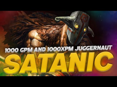SATANIC JUGGERNAUT THE HARD CARRY GAMEPLAY - DOTA 2 PATCH 7.34D