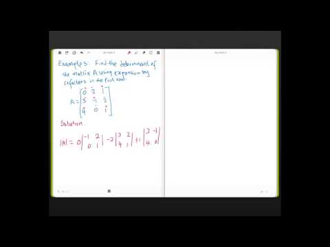 Lecture 13 Determinants