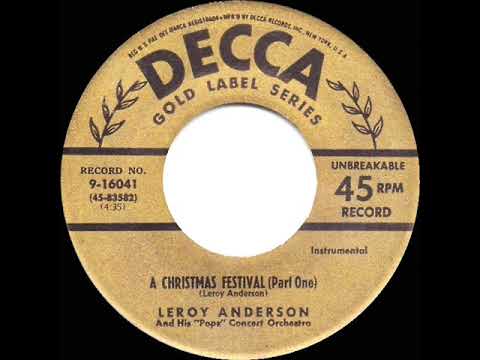 1st RECORDING OF: A Christmas Festival - Leroy Anderson (1952 version)