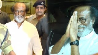SPOTTED: Superstar Rajinikanth At Mumbai Airport