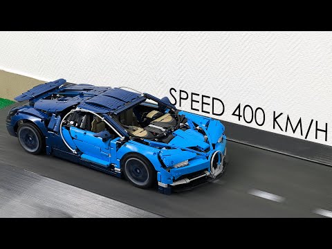 Bugatti Chiron VS Treadmill – Fake Lego Technic Speed Test 42083