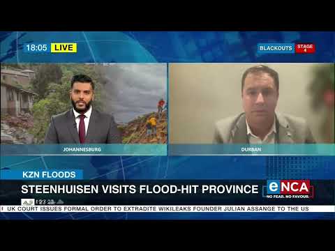 KZN Floods Steenhuisen visits flood hit province