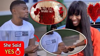 Maurice Sam Finally Proposes Marriage To His Girlfriend, Sonia Uche