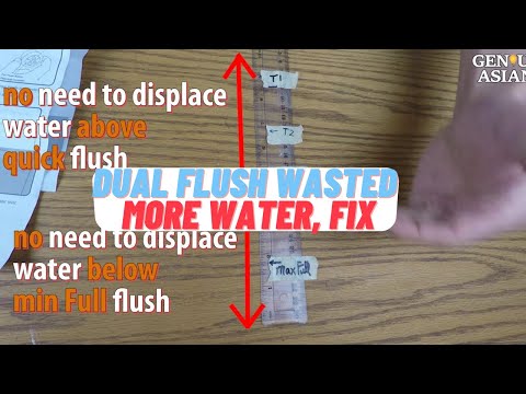 Dual flush toilet wasted more water, how to fix it