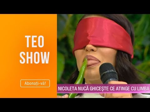 Teo Show (25.09.2019) - Nicoleta Nuca ghiceste ce atinge cu limba! Cum a reactionat la ardeiul iute?