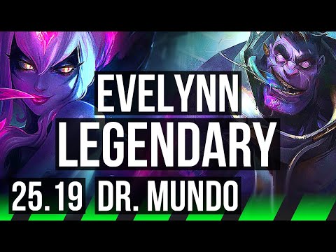EVELYNN vs DR. MUNDO (JGL) | 14/1/9, Legendary | EUW Master | 25.19