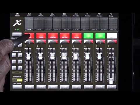Assign Mute Groups on X32 Producer using iPad