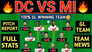 DC vs MI Dream11 Prediction | DC vs MI Dream11 Team | DC vs MI 2nd Match Dream11