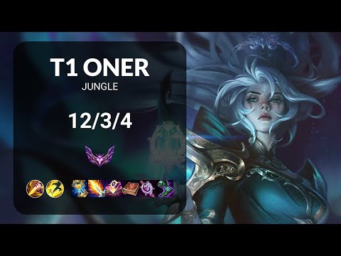 T1 Oner Diana vs Nidalee JUNGLE - KR MASTER Patch 14.24