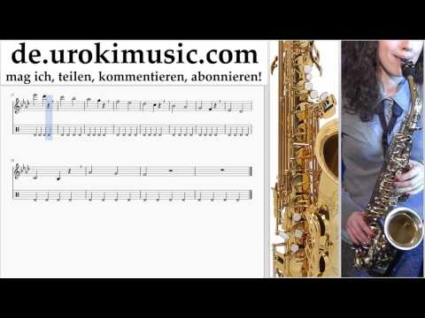 Saxophonunterricht Tenor Michael Jackson - Beat It Noten Lernen Teil#1 um-i995