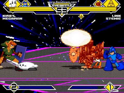 MUGEN Battle #114 - Kirby/MegaMan vs. Young Link/Stewie