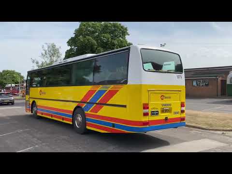 Preserved Citybus B10M 1273 (FC9356) leaving Alton bus rally pt.2