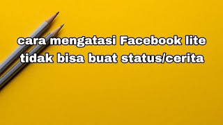 Download lagu CARA MENGATASI FACEBOOK LITE TIDAK BISA BUAT STATUS/CERITA mp3