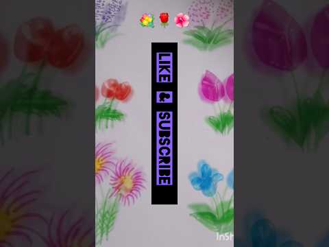 easy flowers art 🌹💐🌺#art #flowers #painting #drawing #shortvideo