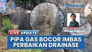 Pipa Gas di Rawalumbu Bekasi Bocor Parah, Dipicu Pengerukan Drainase Kali