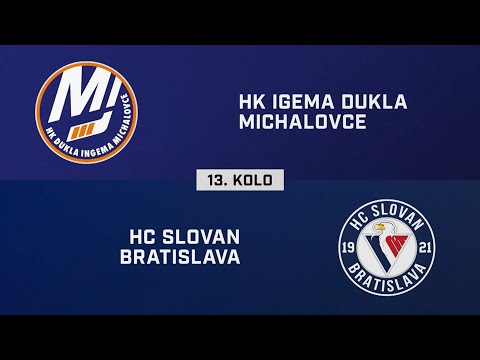 13. kolo: HK Dukla Ingema Michalovce – HC SLOVAN Bratislava 5:1 (HIGHLIGHTY)