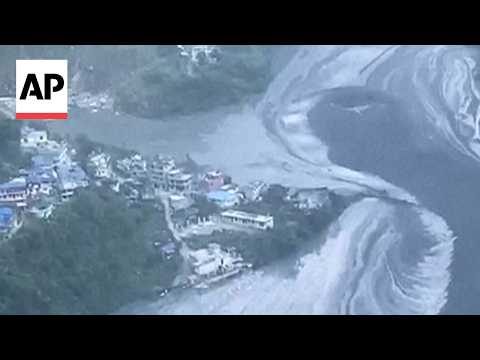 Villages evacuated in Nepal as flash flood from Budhi Gandaki river destroys homes