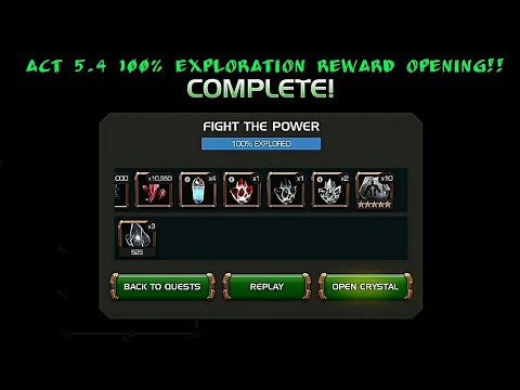 Act 5.4 100% Exploration Reward Opening | Marvel Contest of Champions