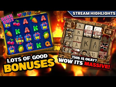 Thumbnail for video: Tasty Selection of Games with MANY BONUSES!! Slots with Jimbo!