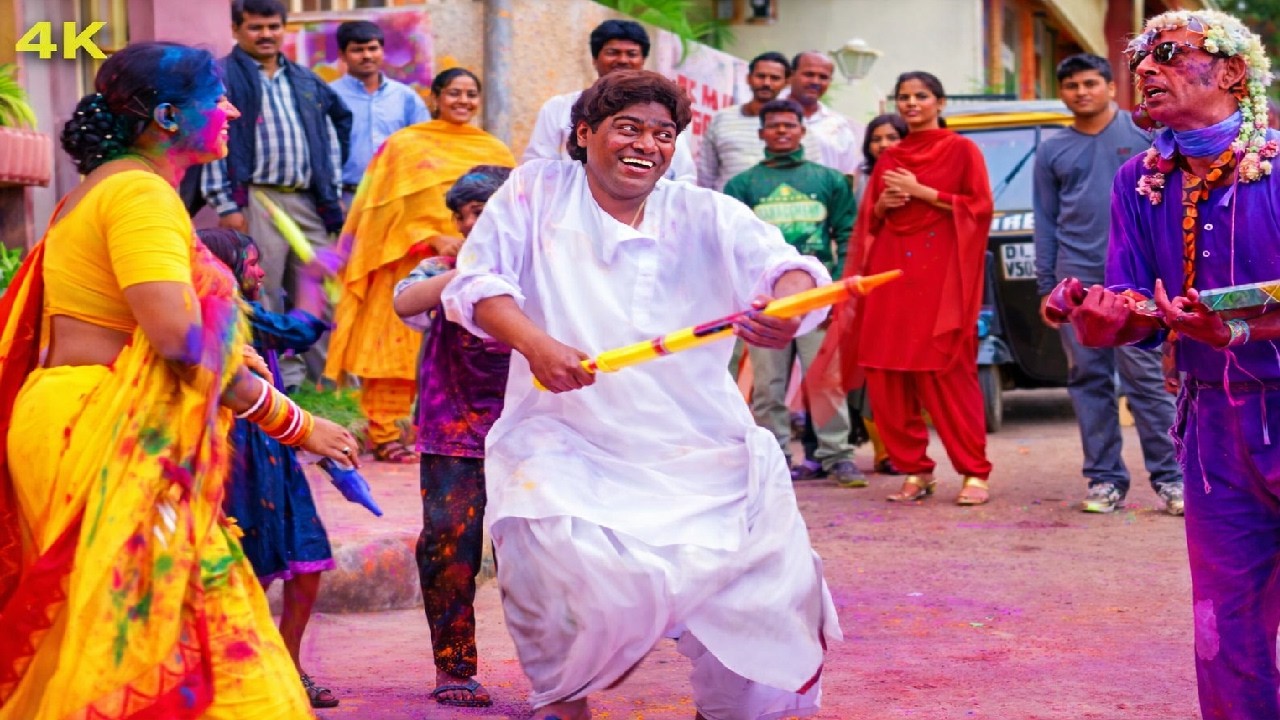 Johnny Lever Ki Holi 💦Rang Dalne Gaya Aur Bhoot Ban Aaya 😂| Holi Comedy Scene