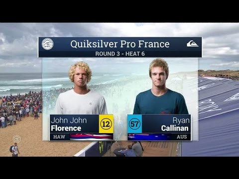 John John Florence vs Ryan Callinan - 2016 Quiksilver Pro France: Round Three, Heat 6