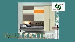 Mobile letto salvaspazio singolo modello KALI PONTE 