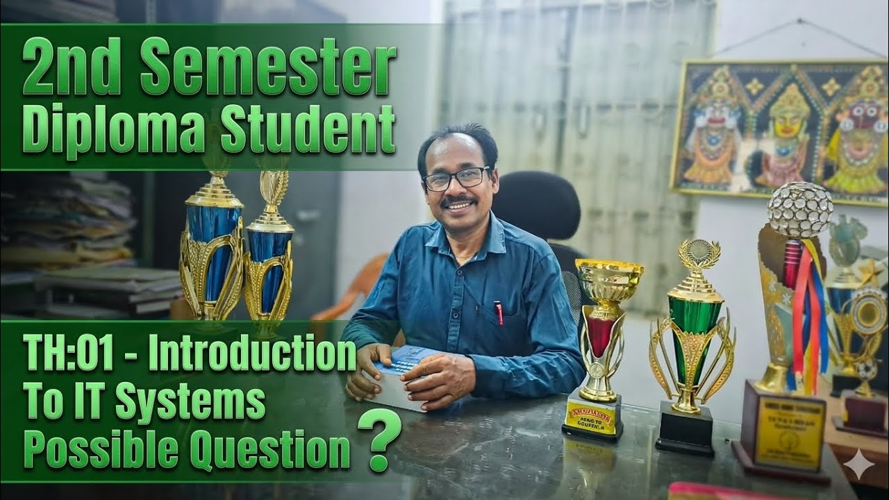 2nd Sem Diploma Students Subject - TH:01- Introduction To IT System Possible Questions
