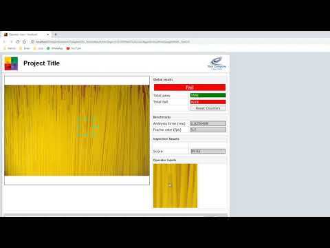 Deep Learning Machine Vision Application using Matrox Imaging - Find oil and dirt spots on spaghetti