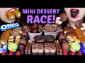 ASMR MINI DESSERT RACE CHOCOLATE MOUSSE OREO BOLITA MARSHMALLOW BURGER COOKIES GUMMY CAKE 먹방