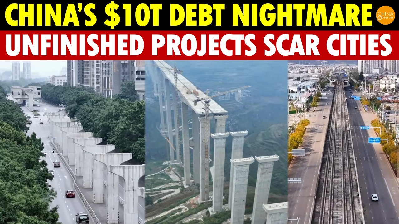 China’s $10T Local Debt Bomb Explodes! All High-Speed Rail Work Stops, Projects Abandoned En Masse
