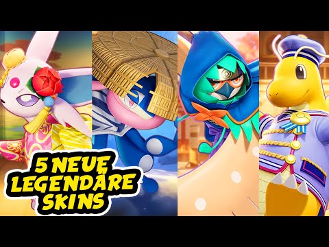 POKÉMON UNITE: ALLE NEUEN SKINS! 5 NEUE LEGENDÄRE SKINS! (GERMAN/DEUTSCH)