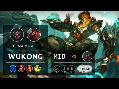 Wukong Mid vs Graves - EUW Grandmaster Patch 9.12