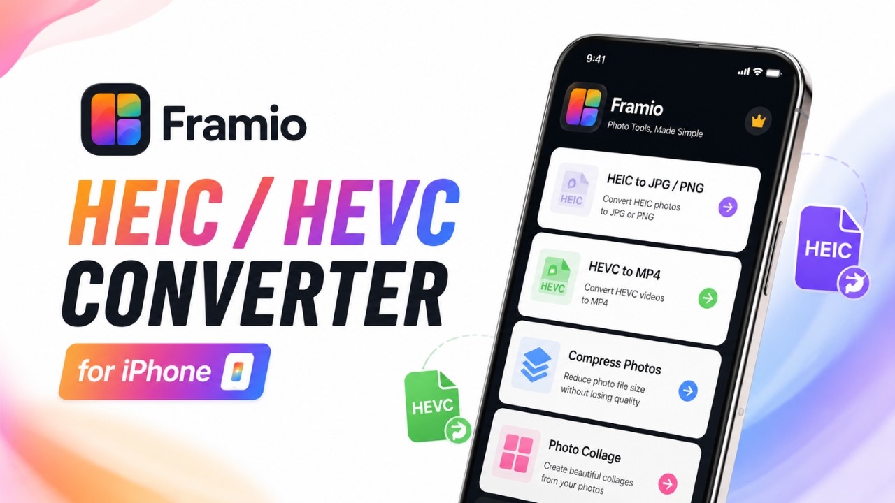 Framio: HEIC / HEVC Converter App for iPhone