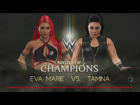 WWE 2k17: Eva Marie vs. Tamina. No Holds Barred Match.