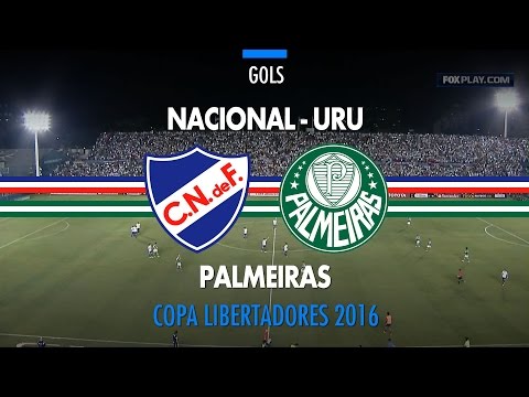 Gol - Nacional-URU 1 x 0 Palmeiras - Libertadores - 17/03/2016