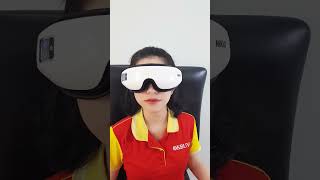 Video máy massage mắt Nikio NK-116 - Giảm đau nhức mỏi mắt với nhiệt nóng, xoa bóp áp suất khí, rung, bluetooth nghe nhạc