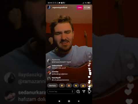 ÇAĞAN ŞENGÜL COVER INSTAGRAM CANLI YAYINI