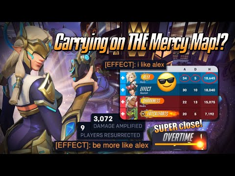 Carrying on THE Mercy Map!? 😎 - Top 500 Mercy Gameplay & Commentary - Overwatch 2 (Season 17)