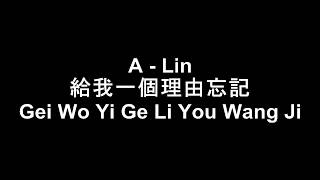 給我一個理由忘記  Gei Wo Yi Ge Li You Wang Ji - Lyrics Pinyin