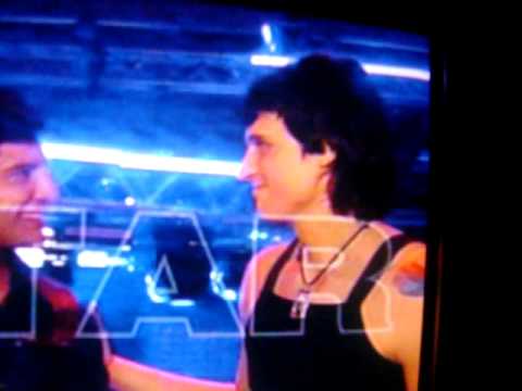 Dmitry Koldun & Sakis Rouvas talking in "Eurodome".