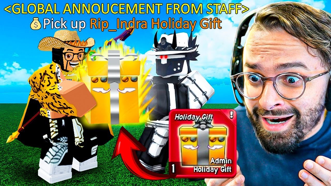 Rip Indra Me Deu o PRESENTE SECRETO DE DONO do Blox Fruits