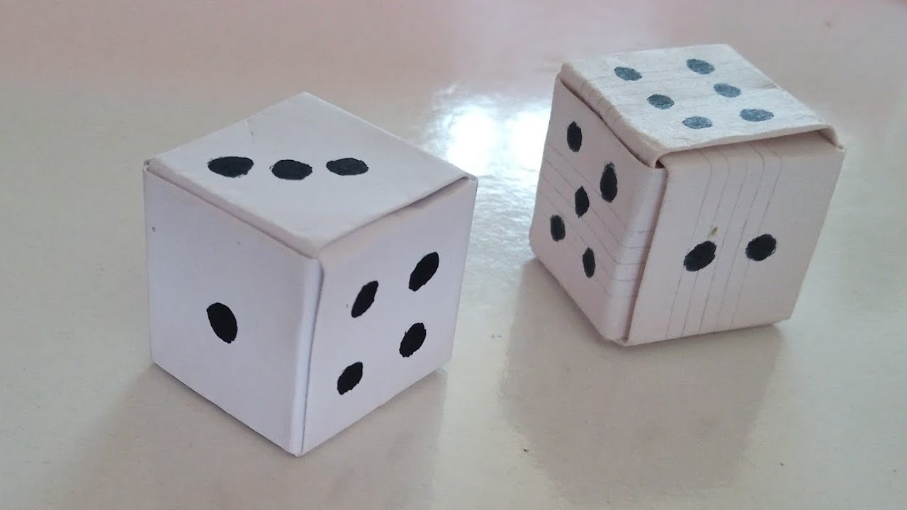 Unbelievable👀 DIY Trick - Crafting Incredible Dice with Just a Sheet of Paper!